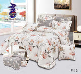 مفرش صيفي نفر ونص وجهين 4 قطع