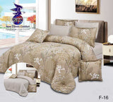 مفرش صيفي نفر ونص وجهين 4 قطع