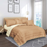 مفرش صيفي مضغوط 6 قطع وجهين - أسترا - جملي - سكري