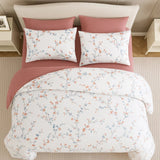 مفرش صيفي نفر ونص وجهين 4 قطع - تيفال او