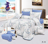 مفرش صيفي نفر ونص وجهين 4 قطع