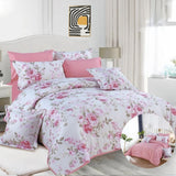 مفرش صيفي نفر ونص وجهين 4 قطع - مورا