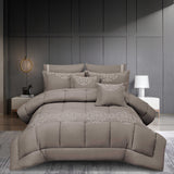 مفرش صيفي فاخر موناكو مزدوج مطرز 8 قطع