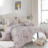 مفرش صيفي نفر ونص وجهين 4 قطع - تيفال