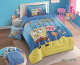 مفرش رسومات أطفال ايكروفايبر طباعة ديجيتال ثابت4 قطع