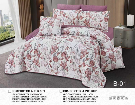 مفرش صيفي نفرين مضغوط  6 قطع