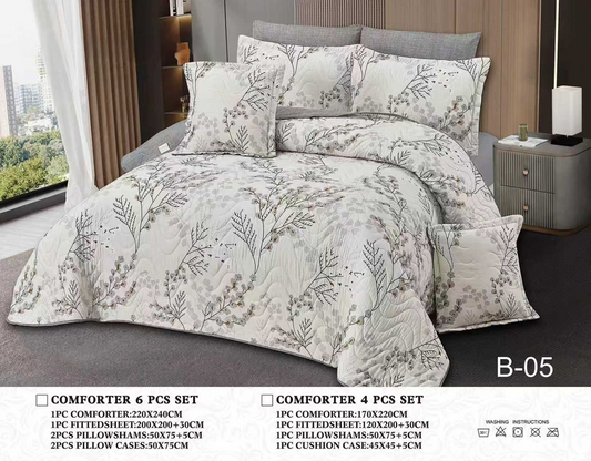 مفرش صيفي مزدوج مضغوط  6 قطع