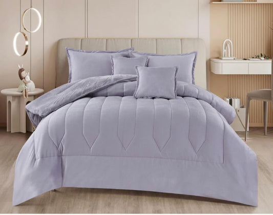 مفرش نجمة مخمل فرو شتوي – 6 قطع – نفرين