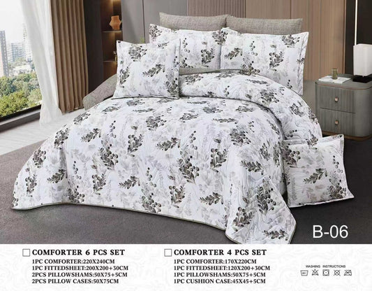 مفرش صيفي مزدوج مضغوط  6 قطع