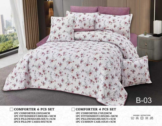 مفرش صيفي نفرين مضغوط  6 قطع