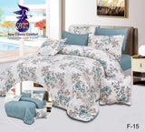 مفرش صيفي نفر ونص وجهين 4 قطع