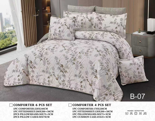 مفرش صيفي مزدوج مضغوط  6 قطع